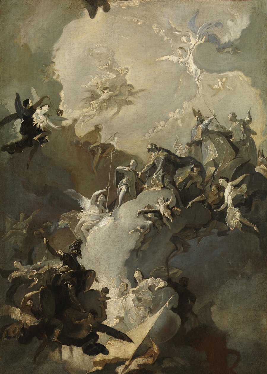 Kraliyet Macar Azizlerinin Yüceltilmesi, M.Ö. 1772-73. by Franz Anton Maulbertsch