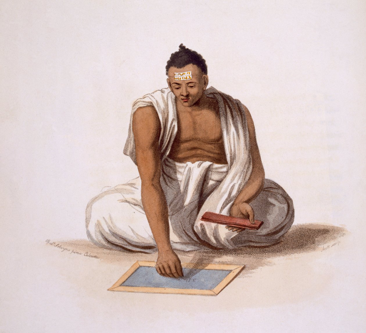 Bir Dyback veya Astrolog, 1804. by Franz Balthazar Solvyns