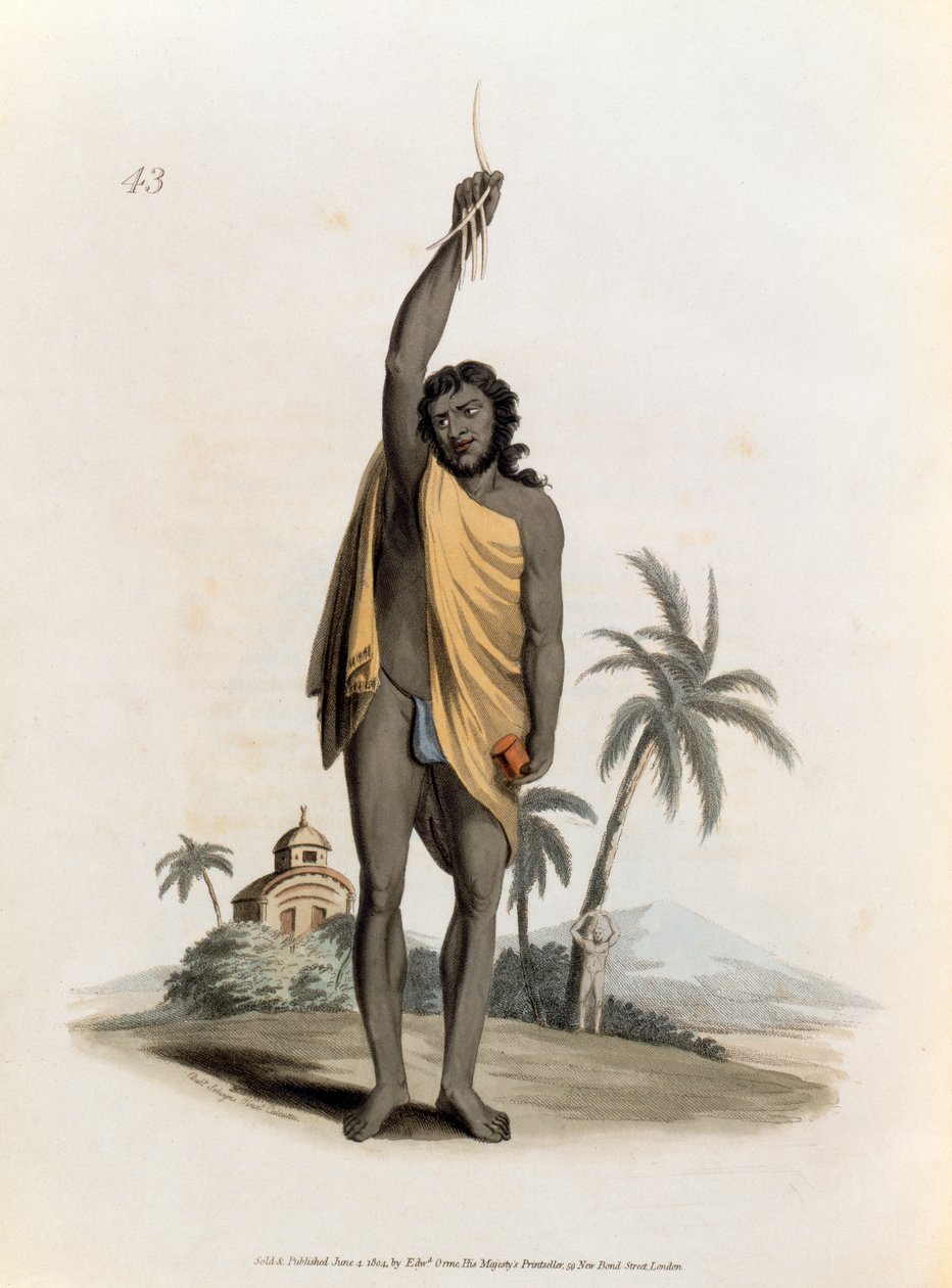 Hindu Rahibi, pub. Edward Orme tarafından, 1804 by Franz Balthazar Solvyns