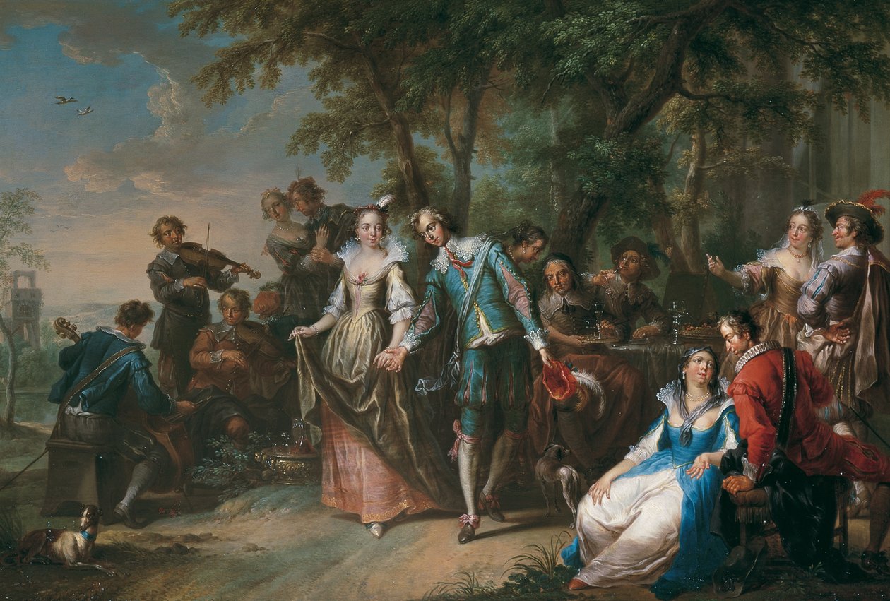 Danslı açık hava eğlencesi by Franz Christoph Janneck