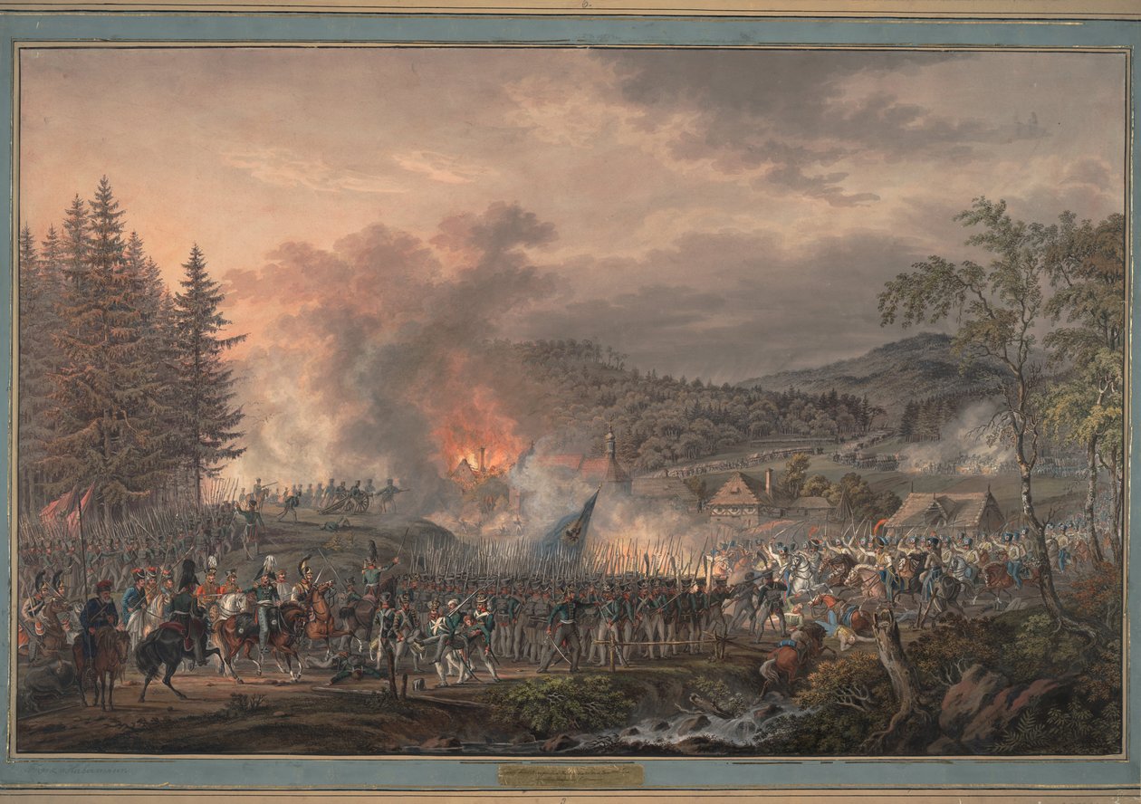 Kont Ostermann-Tolstoy komutasındaki Rus Can Muhafızları Alayı, 1813 by Franz Edler Habermann von