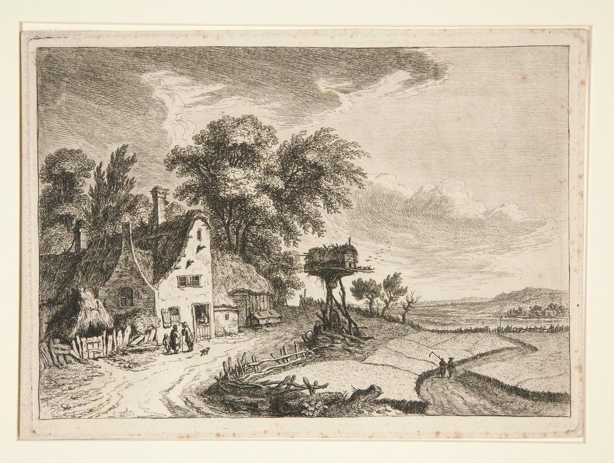 Çiftlik ile Peyzaj by Franz Edmund Weirotter