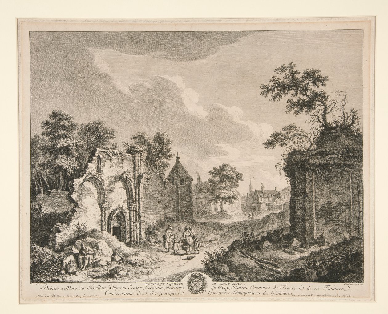 St. Maur Manastırı Harabeleri by Franz Edmund Weirotter