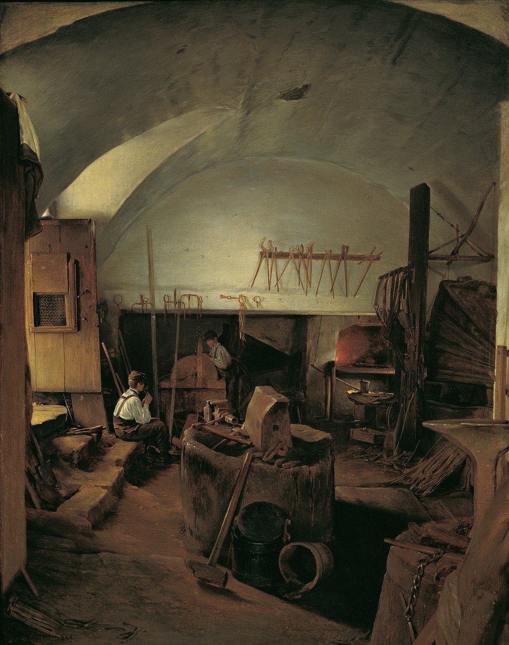 Bir demircinin içi by Franz Eybl