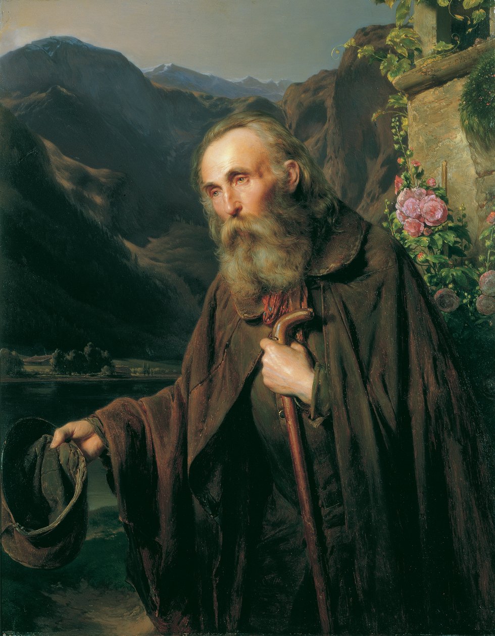 Yaşlı bir dilenci by Franz Eybl