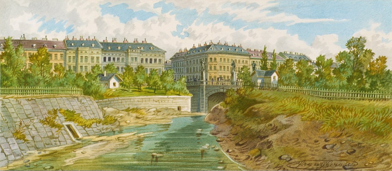 Wien Nehri üzerindeki Elisabeth Köprüsü by Franz Gerasch