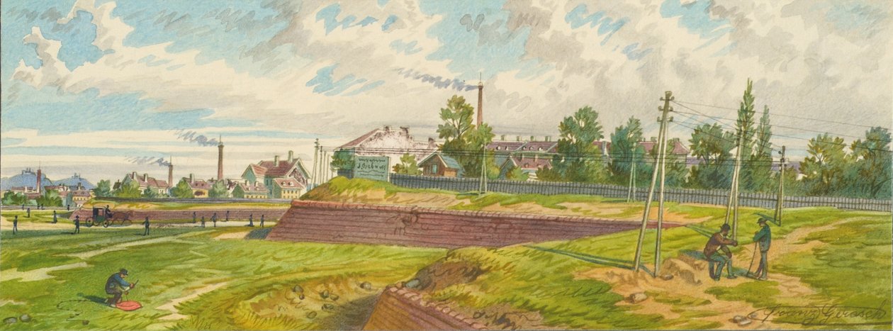 Viyana'daki Lerchenfelder Hattı by Franz Gerasch