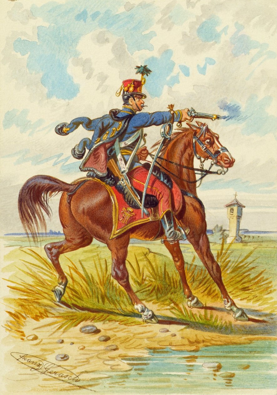 atlı asker by Franz Gerasch