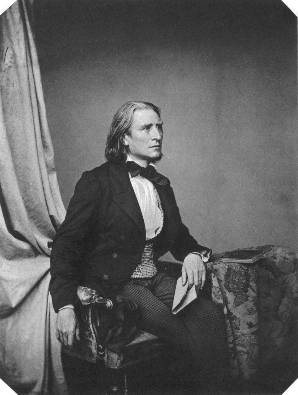 Franz Liszt, Macar besteci ve piyanist, c1860 by Franz Hanfstaengl
