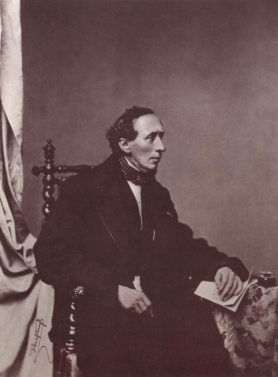 Hans Christian Andersen, Danimarkalı yazar, 19. yüzyıl by Franz Hanfstaengl