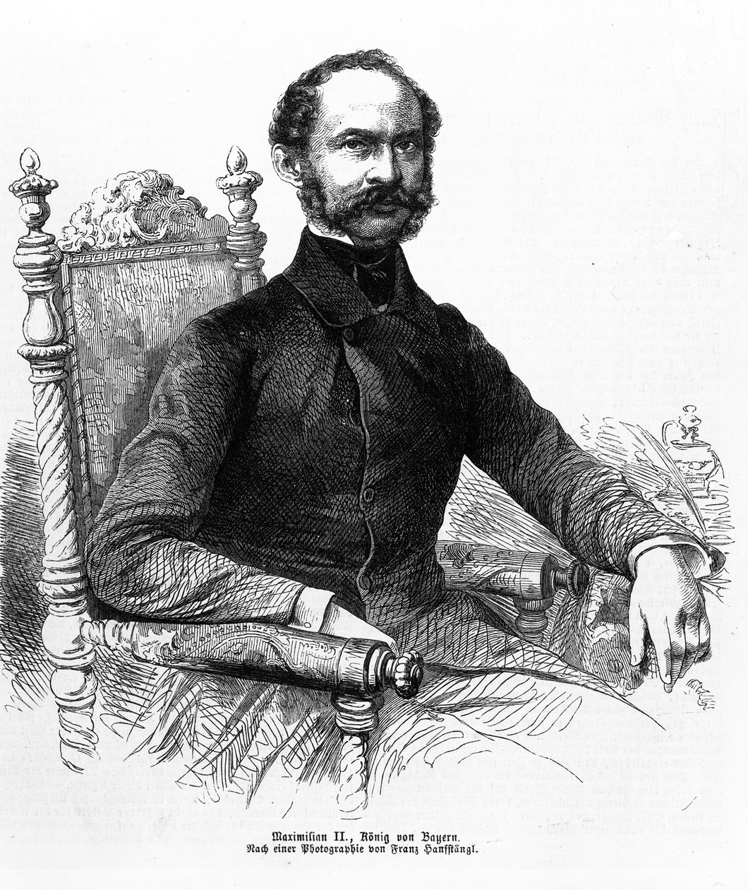 Maximilian II (1811-64), Bavyera Kralı by Franz Hanfstaengl
