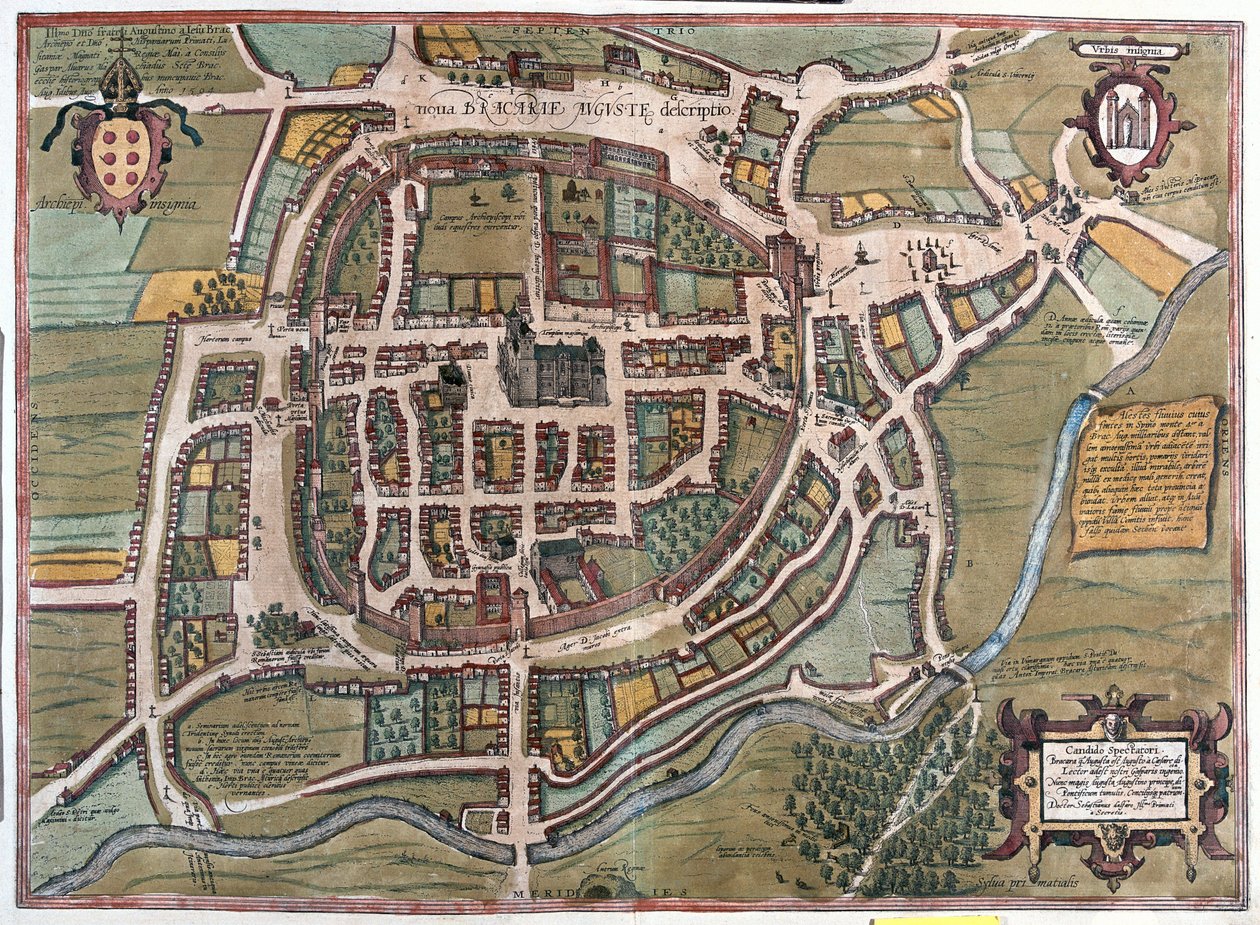 Braga, Portekiz by Franz Hogenberg