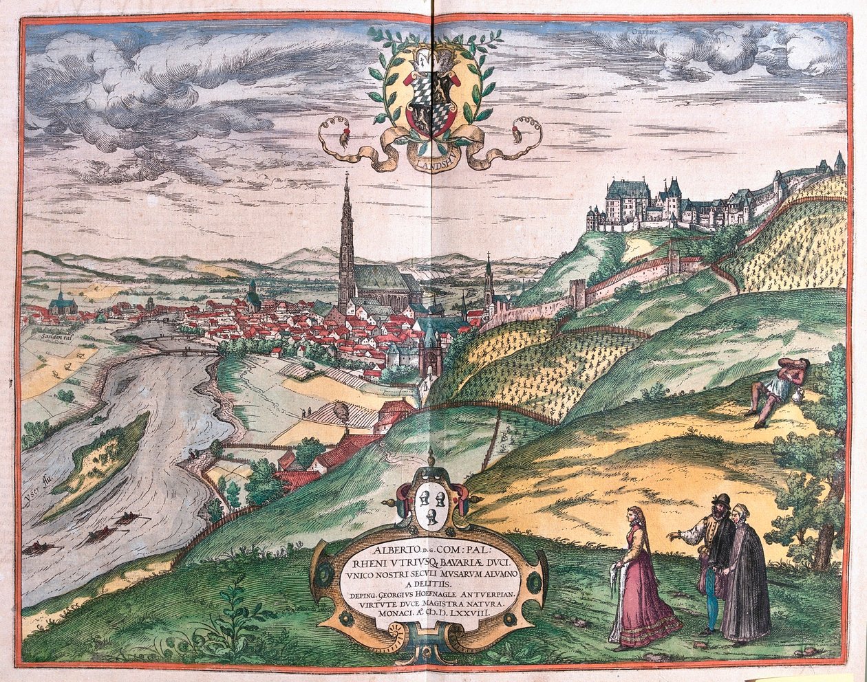Landshut, Almanya by Franz Hogenberg