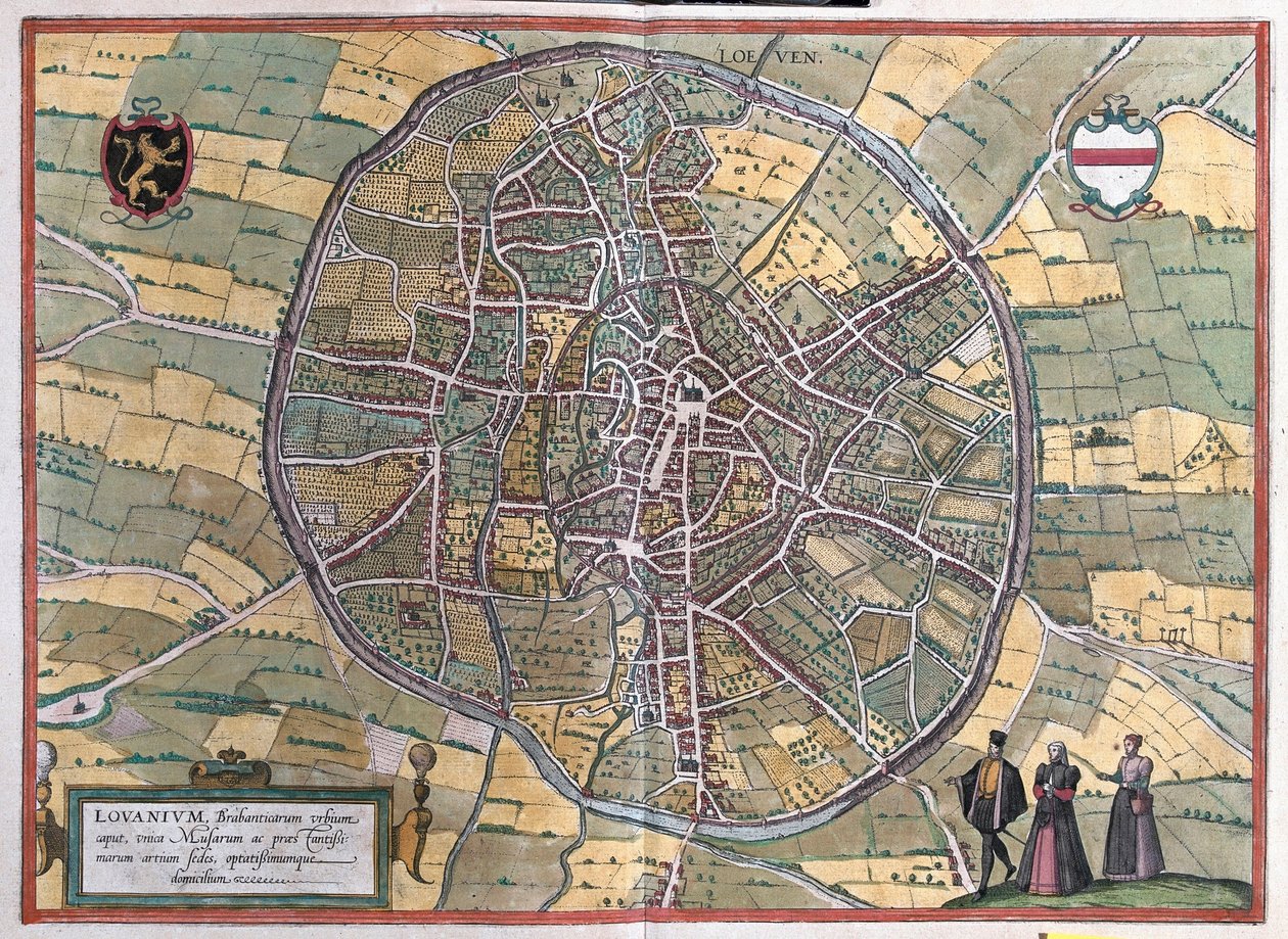 Leuven, Belçika (gravür by Franz Hogenberg