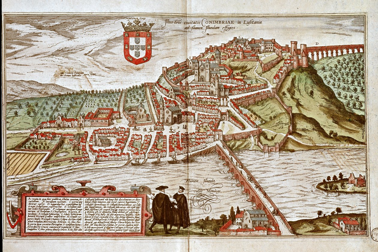Coimbra Haritası (gravür by Franz Hogenberg