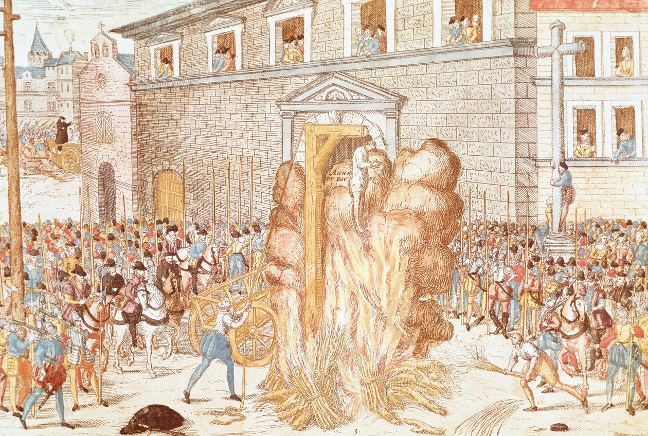 Asılarak idama mahkûm edilen hakim Anne du Bourg