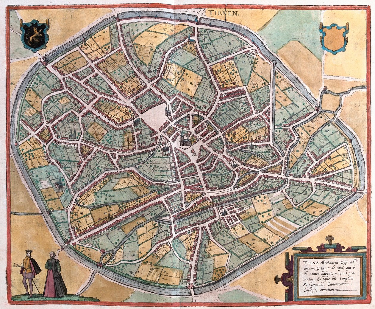 Tienen, Belçika (gravür by Franz Hogenberg