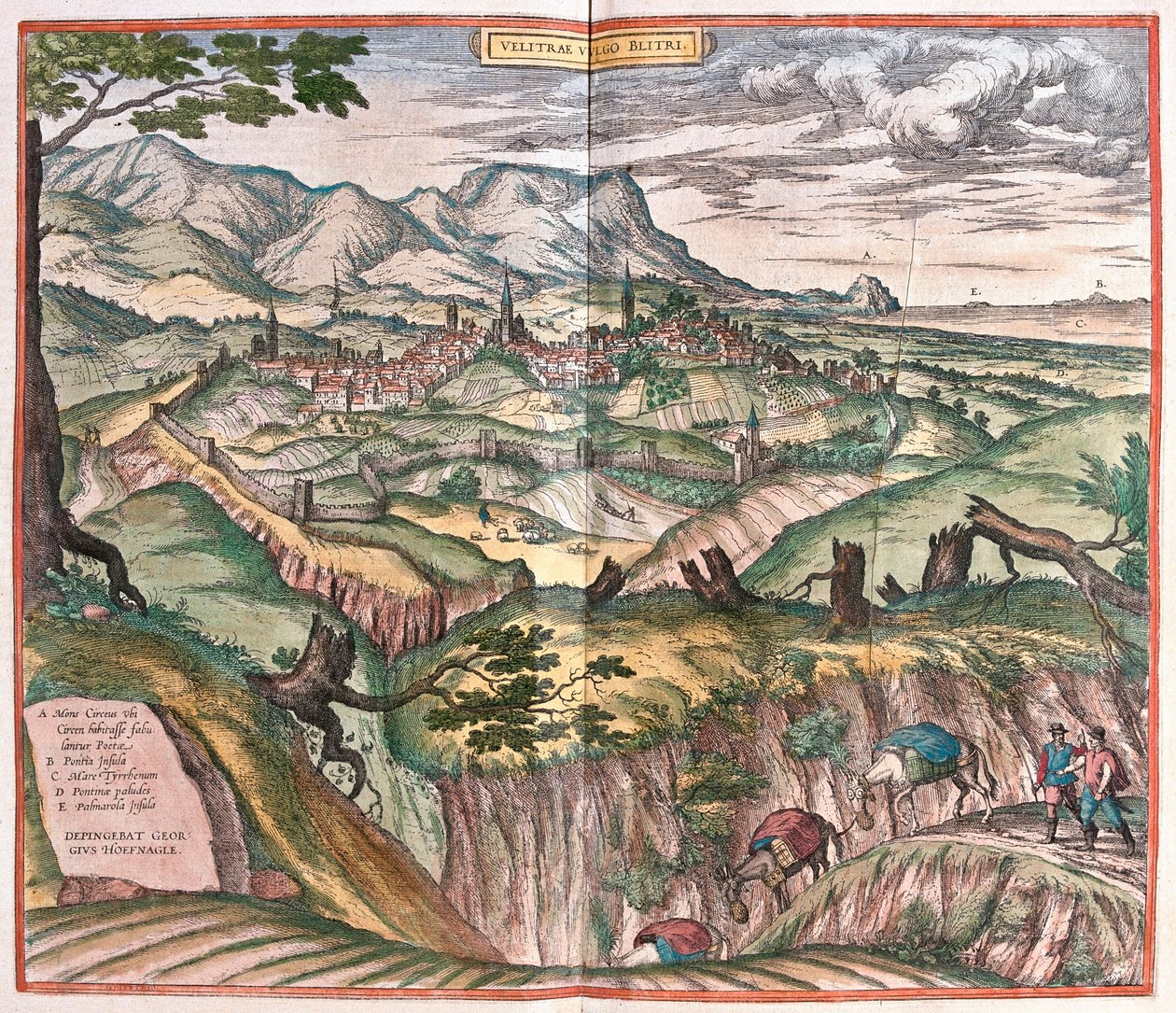 Velletri, İtalya (gravür by Franz Hogenberg