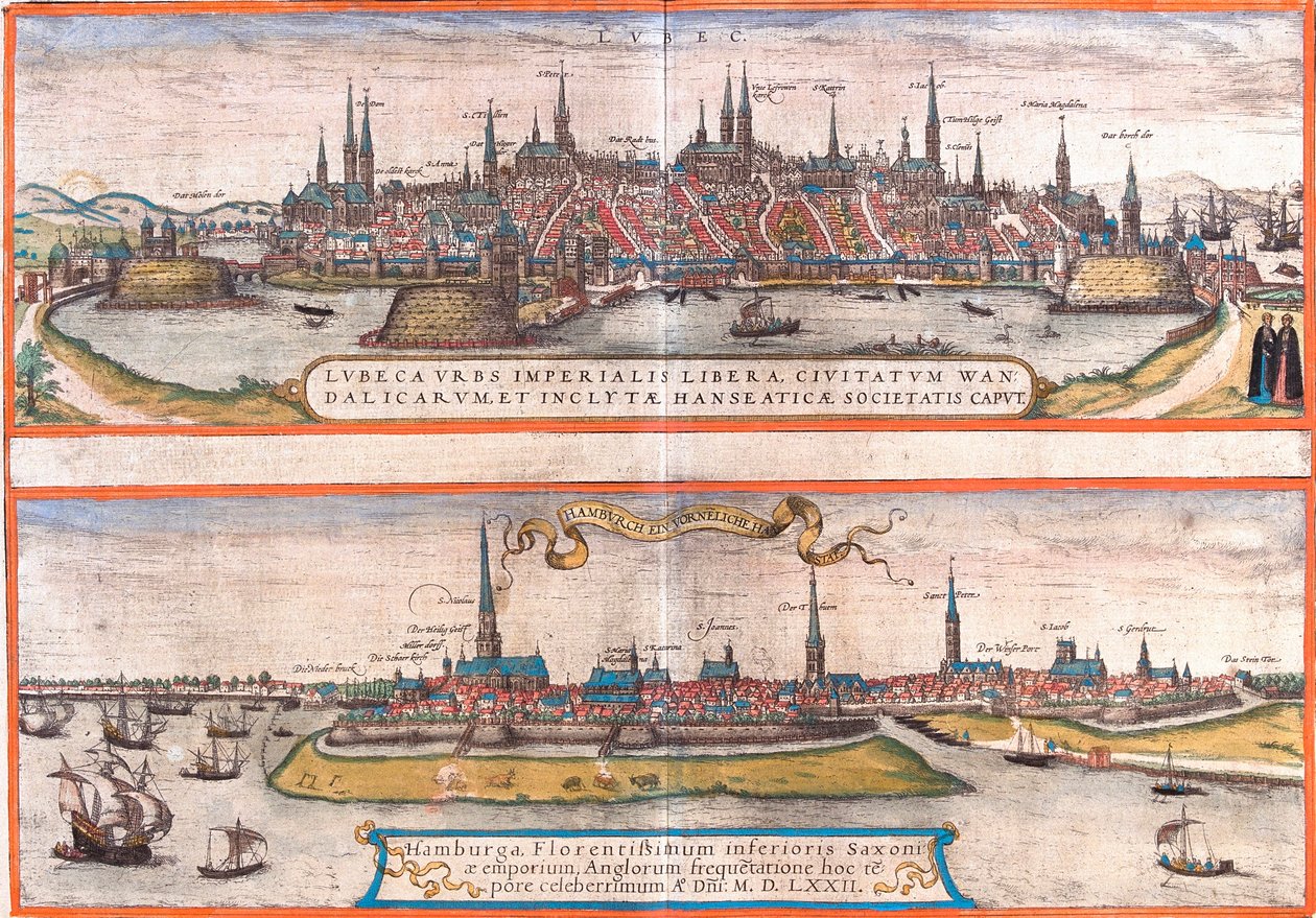 Lübeck (Lubeca) ve Hamburg (Hamburga), Almanya
