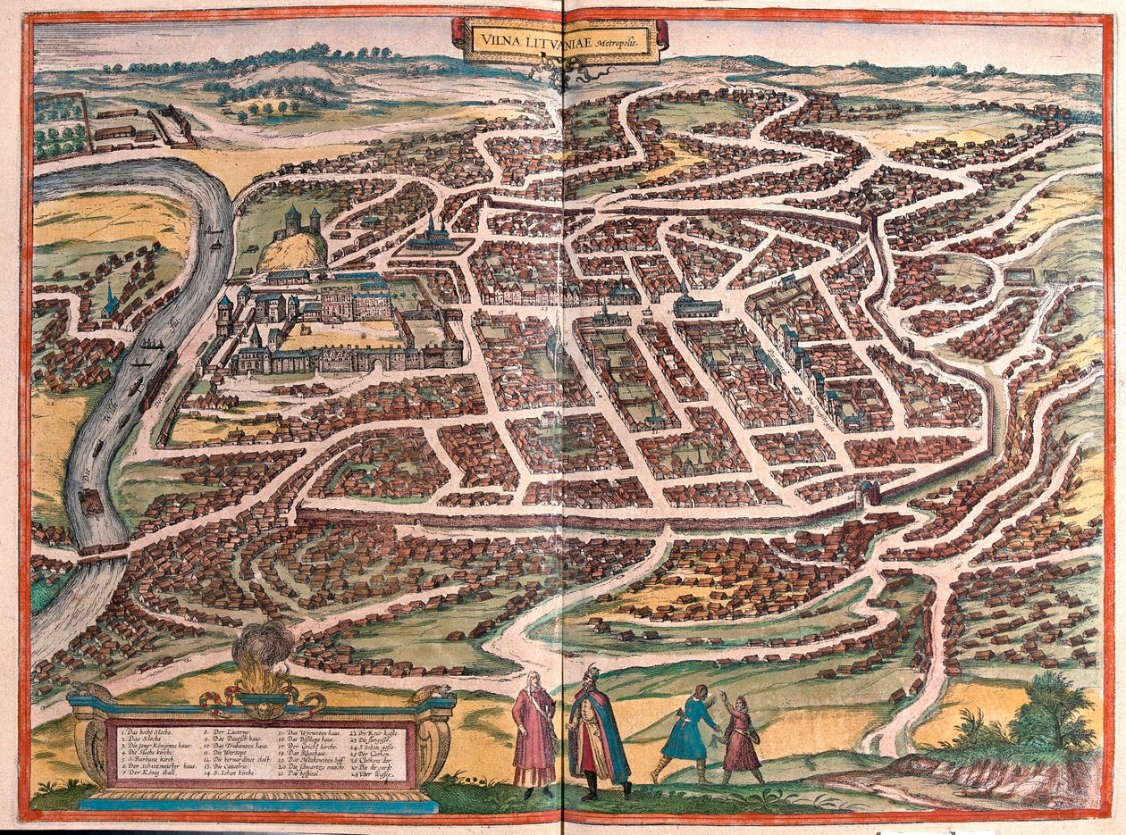 Vilnius, Litvanya (gravür by Franz Hogenberg