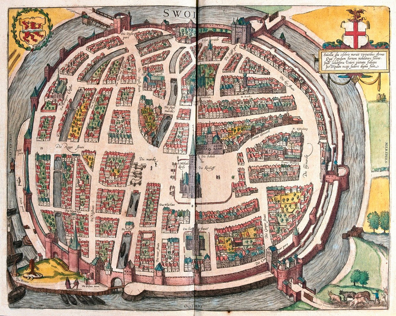 Zwolle, Hollanda (gravür by Franz Hogenberg