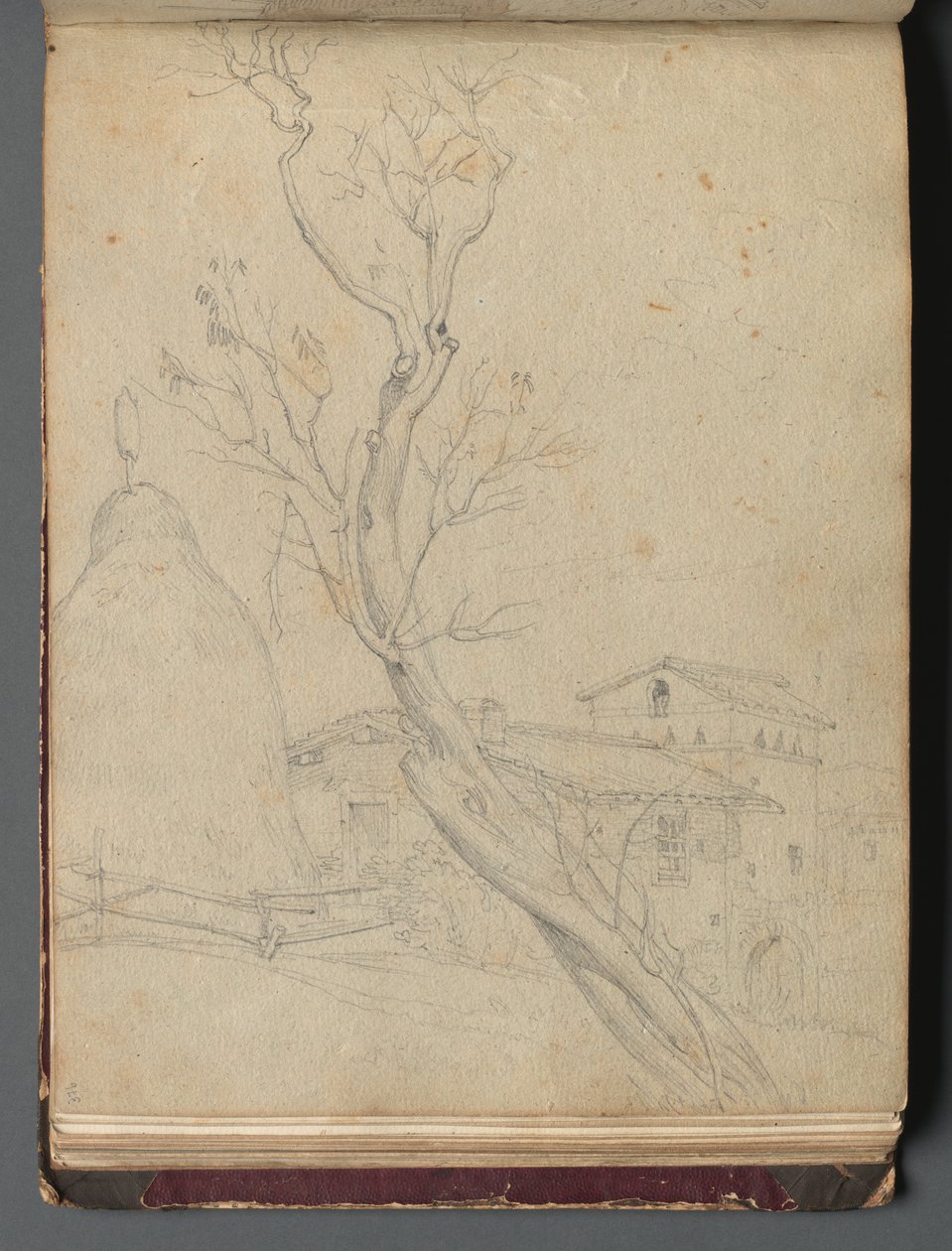 Roma ve Çevresi Manzaralı Albüm, Peyzaj Çalışmaları, sayfa 37b: Roma Manzarası. by Franz Johann Heinrich Nadorp
