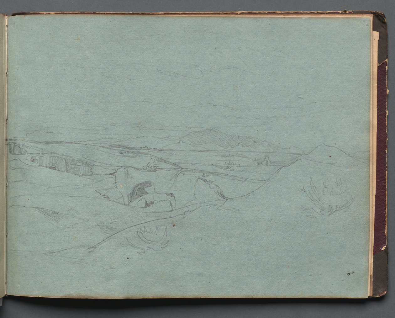 Roma ve Çevresi Manzaralı Albüm, Peyzaj Çalışmaları, sayfa 52a: Roma Manzarası by Franz Johann Heinrich Nadorp