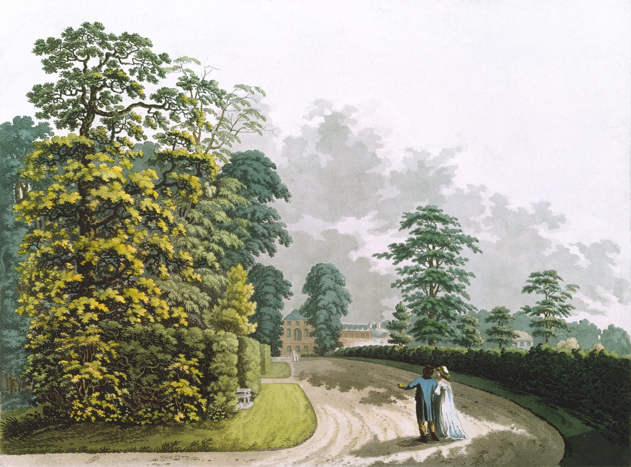 Heinrich Joseph Schutz (1760-1822), pub tarafından oyulmuş Kensington Bahçeleri