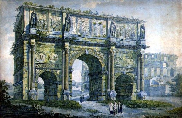 Konstantin Zafer Takı, Roma (kağıt üzerine sulu boya) by Franz Kaisermaan