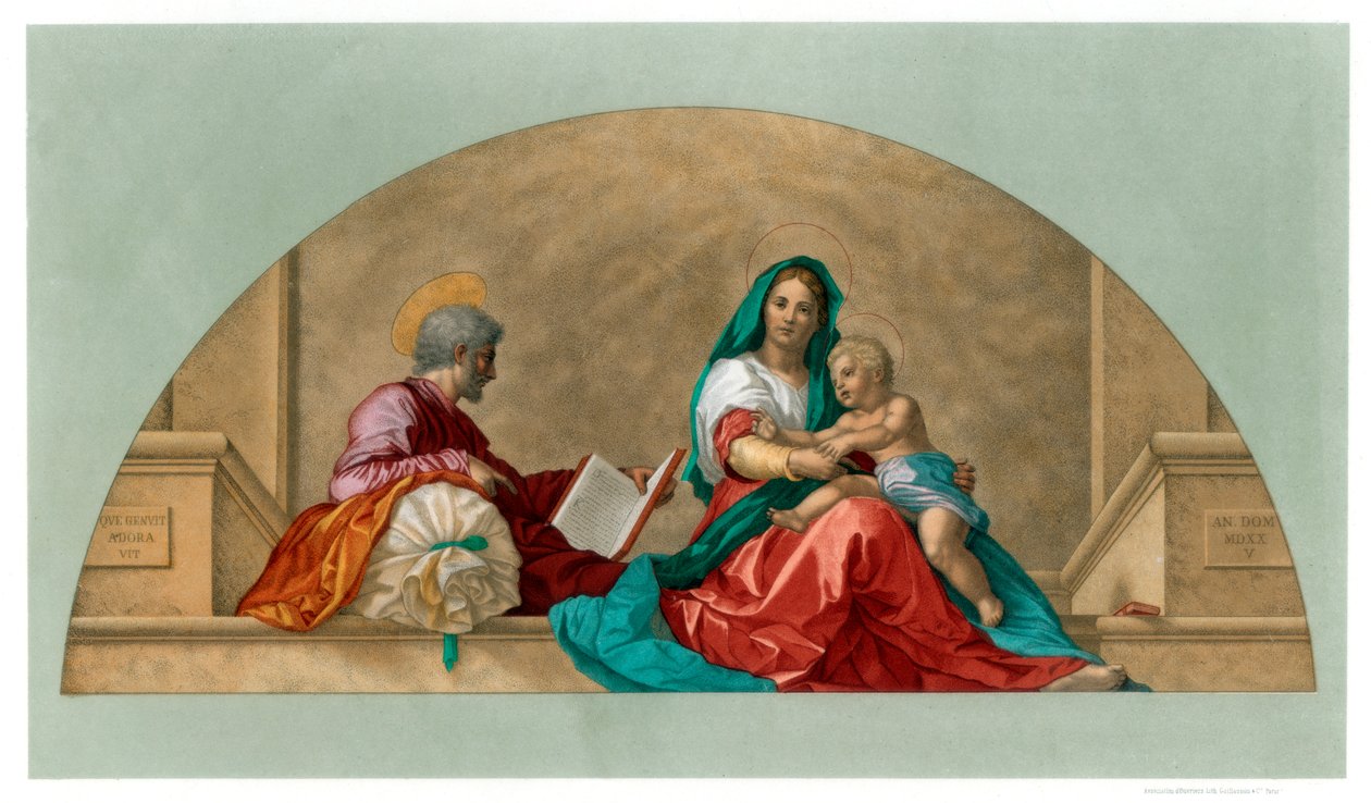 Madonna del Sack Çuvallı Madonna, 1525 1870 by Franz Kellerhoven