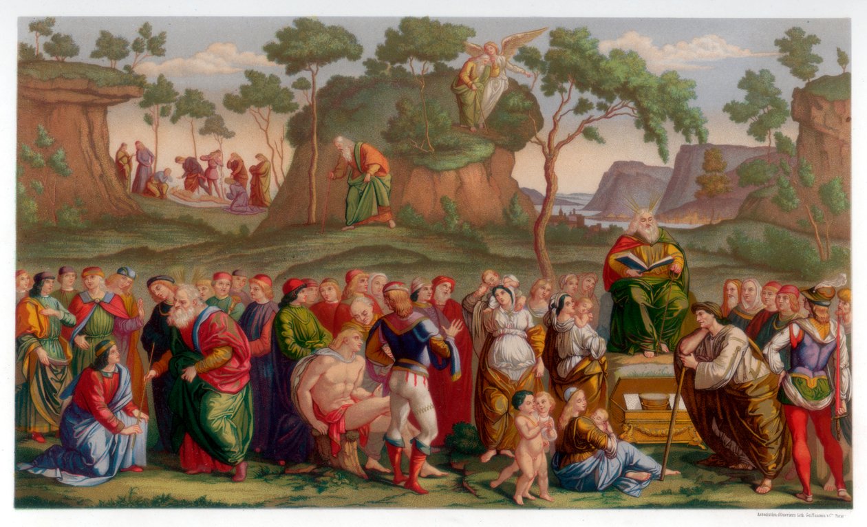 Musa Ahit ve Ölüm, 1481-1482 1870 by Franz Kellerhoven