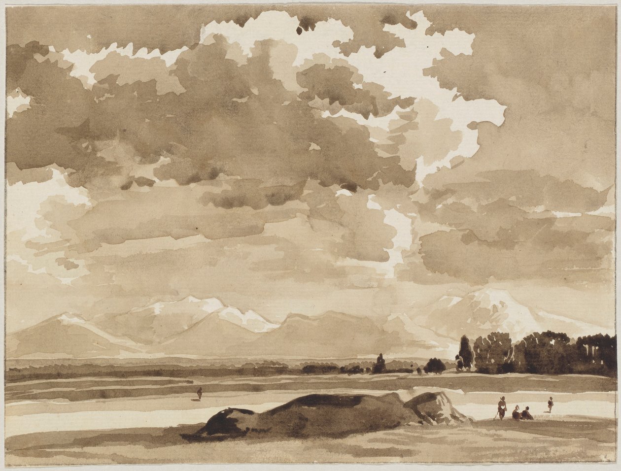 Kochel yakınlarındaki manzara by Franz Kobell