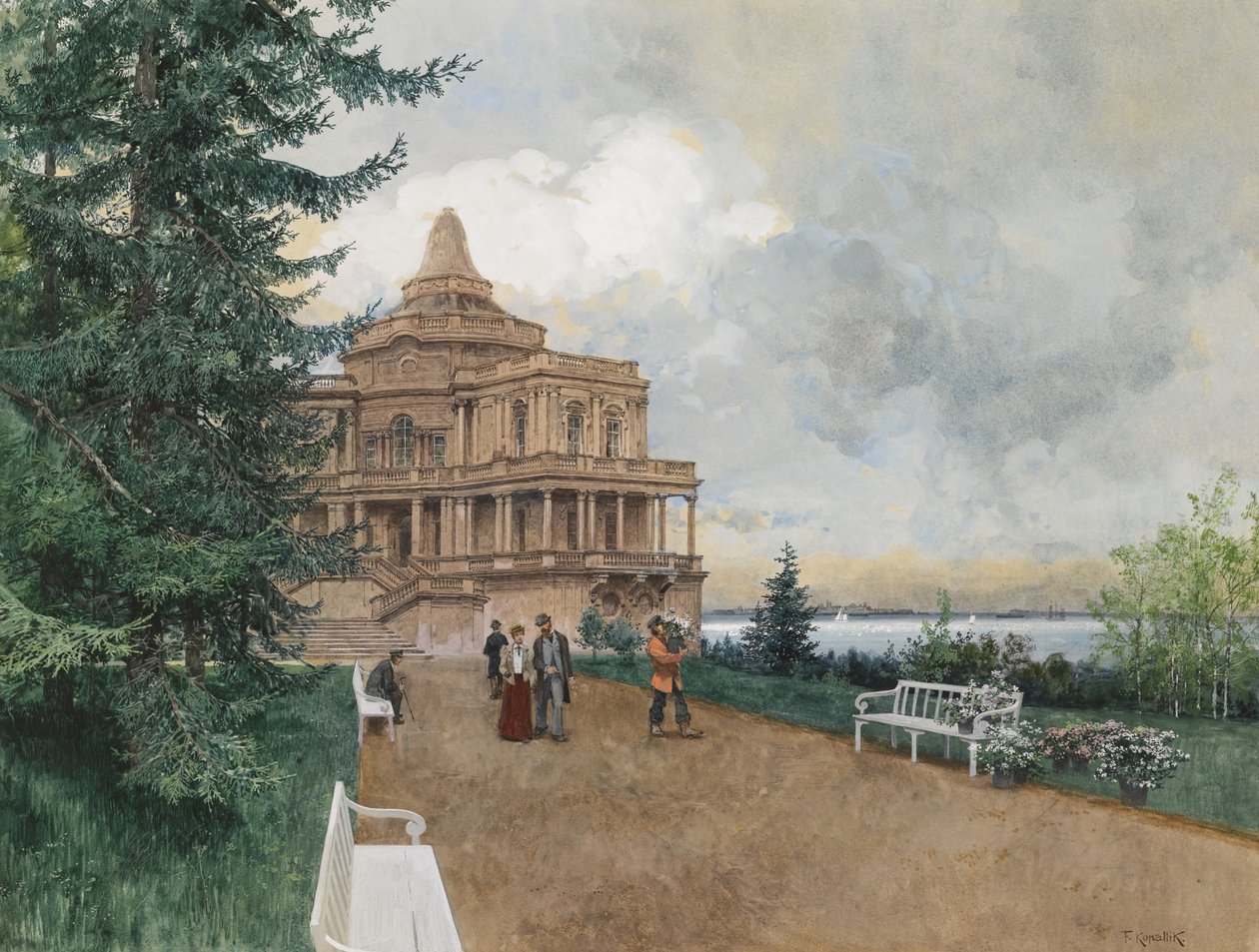 Oranienbaum, 1898 by Franz Kopallik