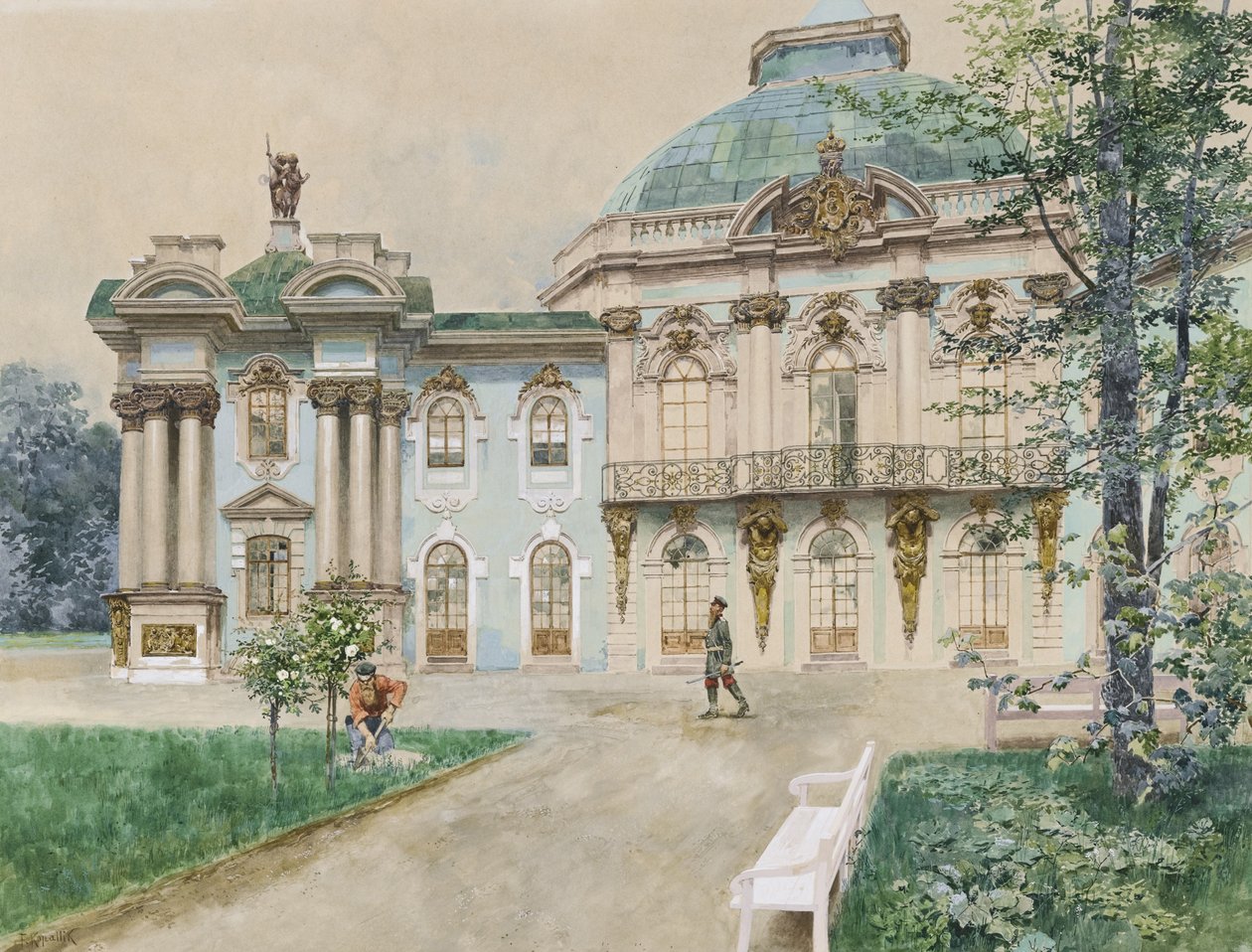 Çarskoye Selo, 1898 by Franz Kopallik