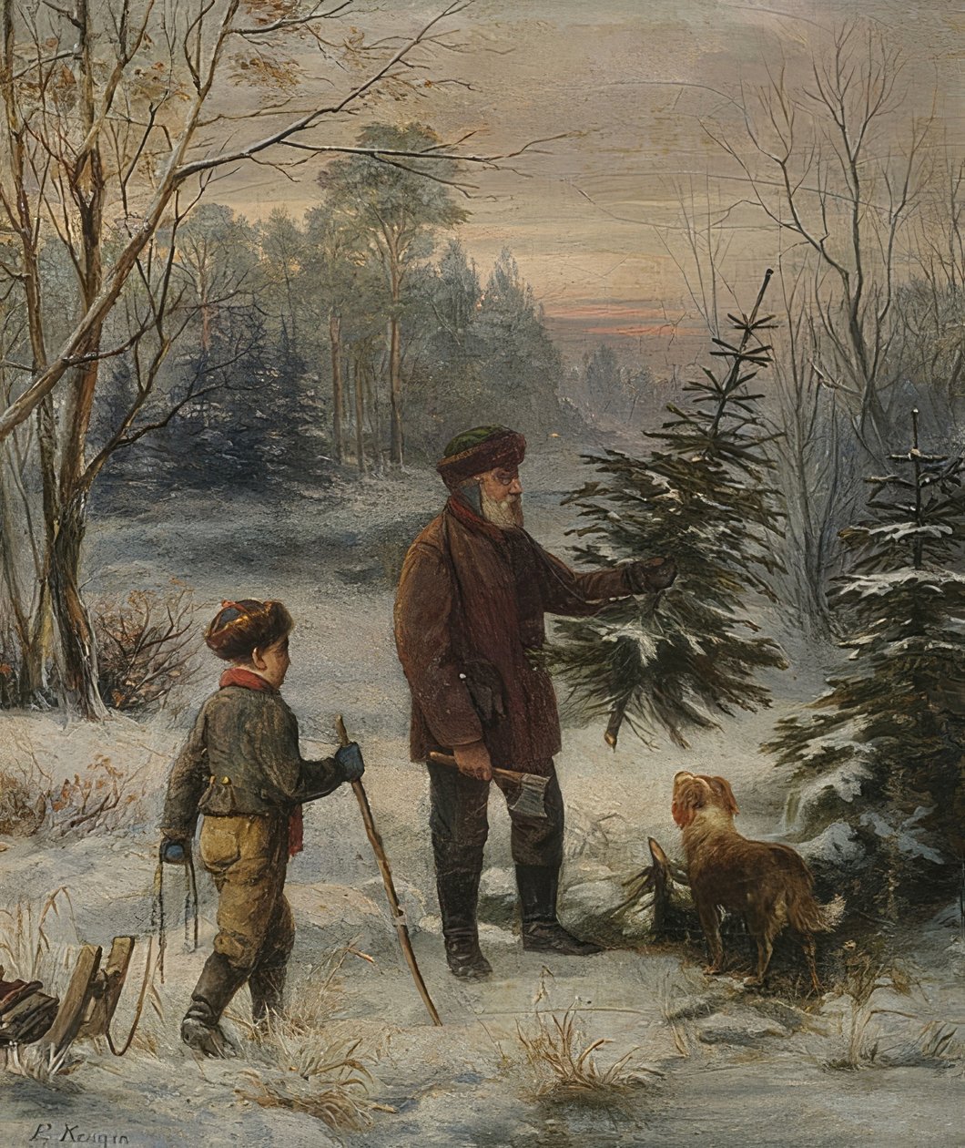 Noel öncesi by Franz Krüger