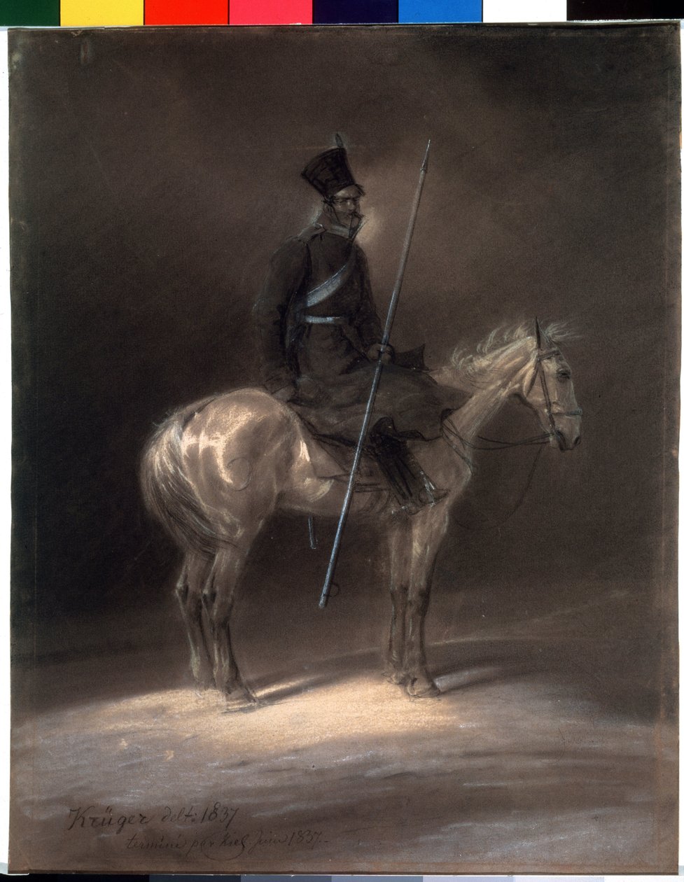 At sırtında Kazak. At sırtında Kazak. Franz Kruger