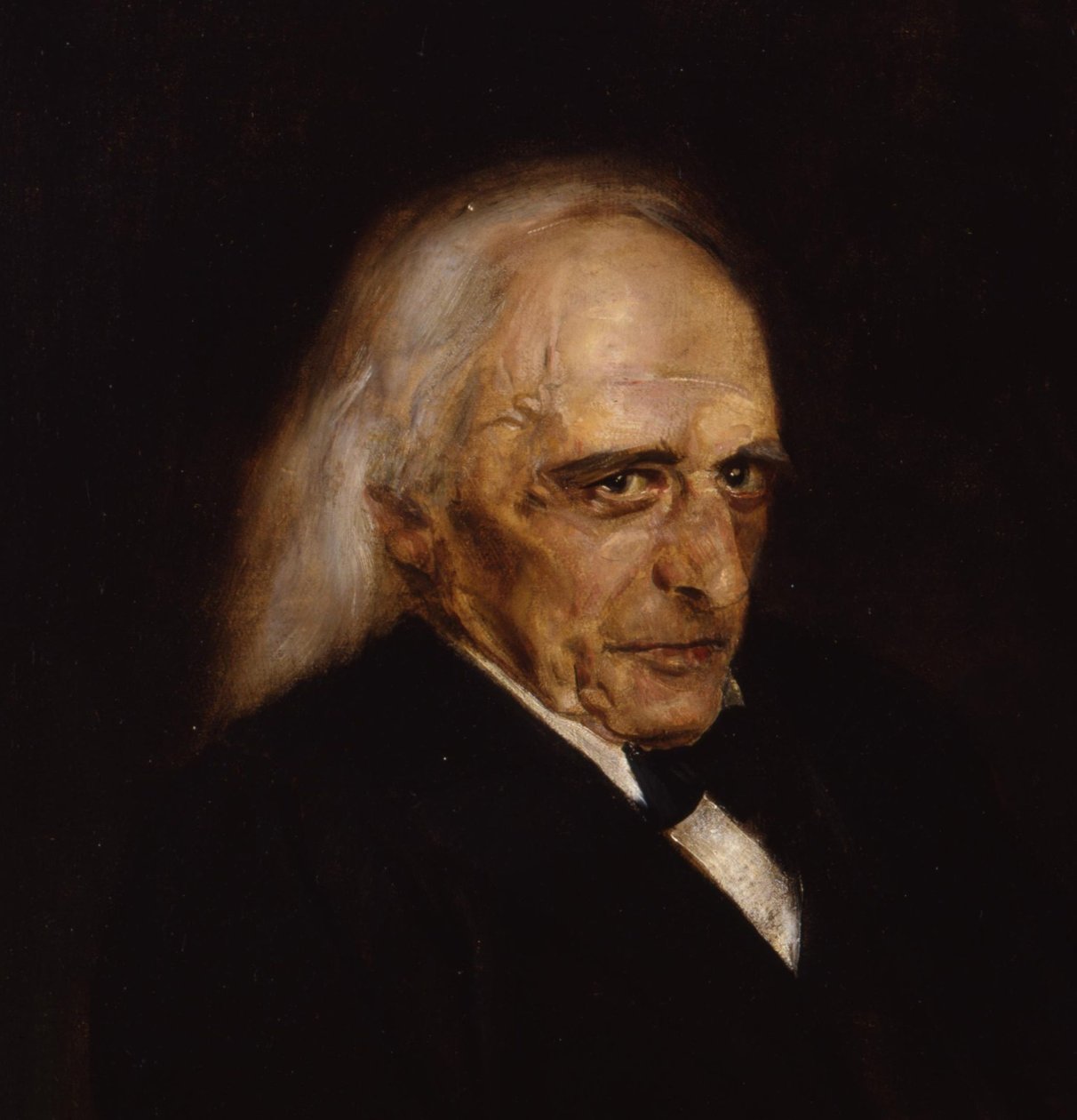 Theodor Mommsen'in Portresi 1817-1903 Detay, 1897 by Franz von Lenbach