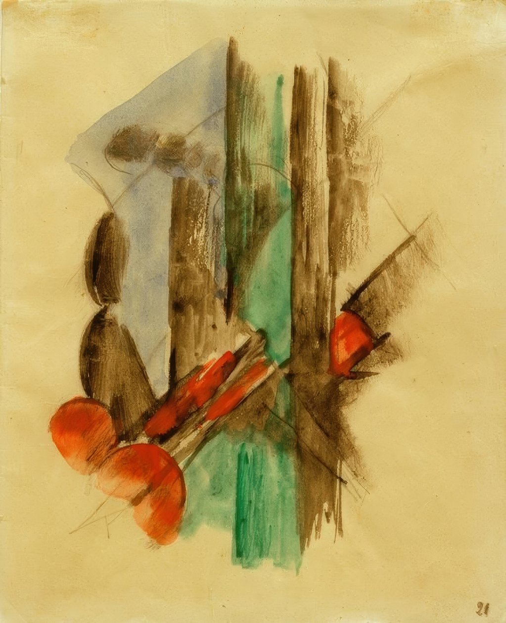 soyut kompozisyon by Franz Marc
