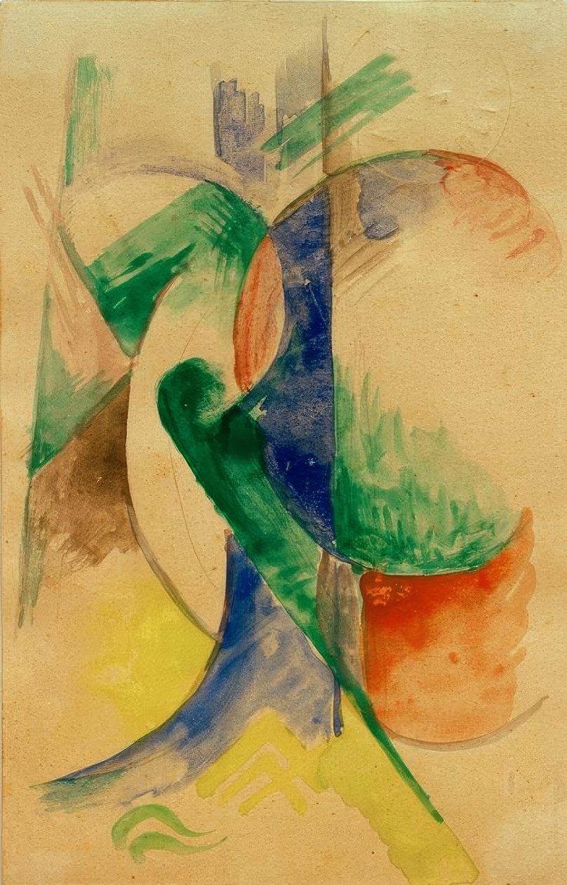 soyut kompozisyon by Franz Marc