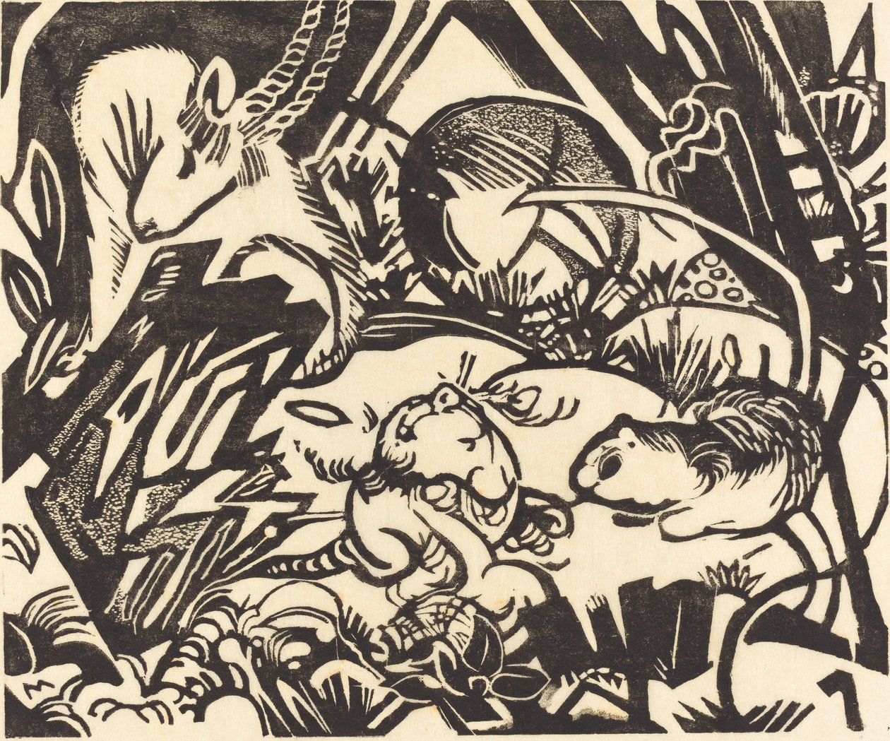 Hayvan Efsanesi Hayvan Efsanesi, 1912. by Franz Marc