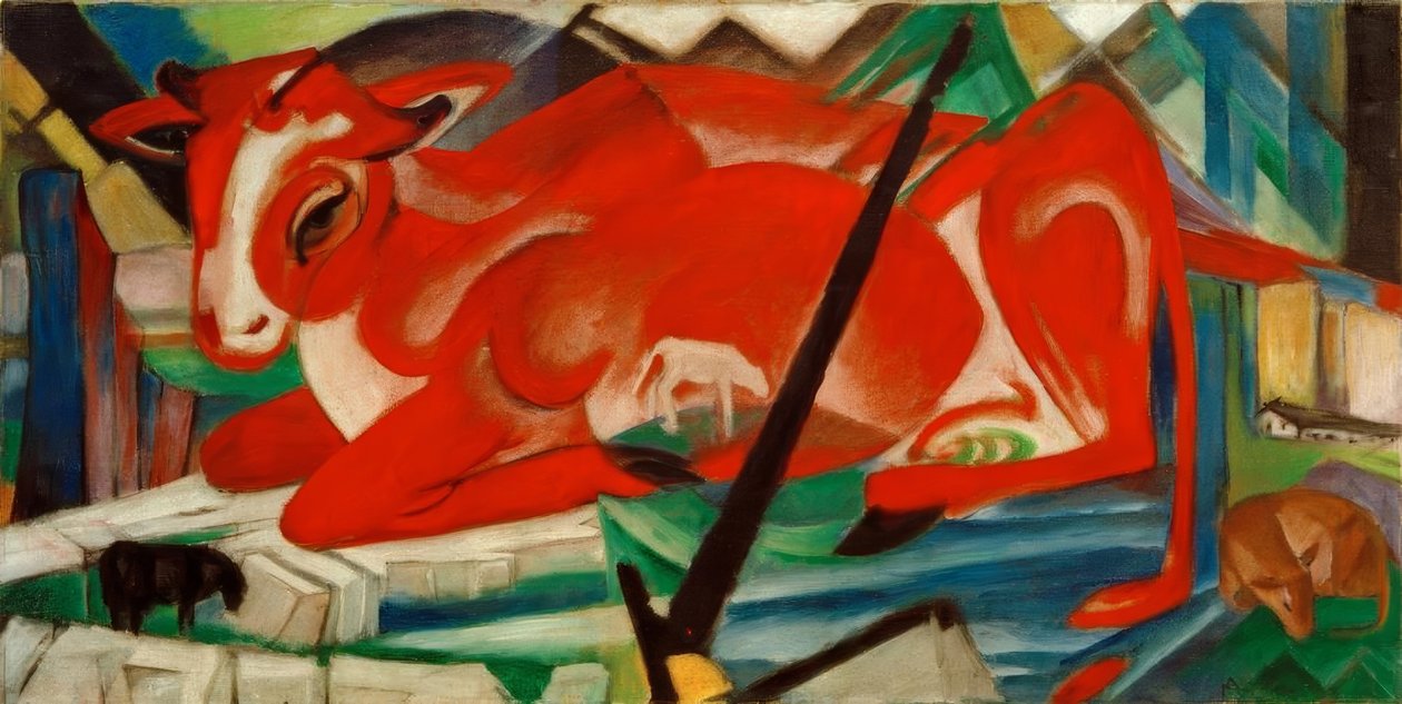 dünya ineği by Franz Marc