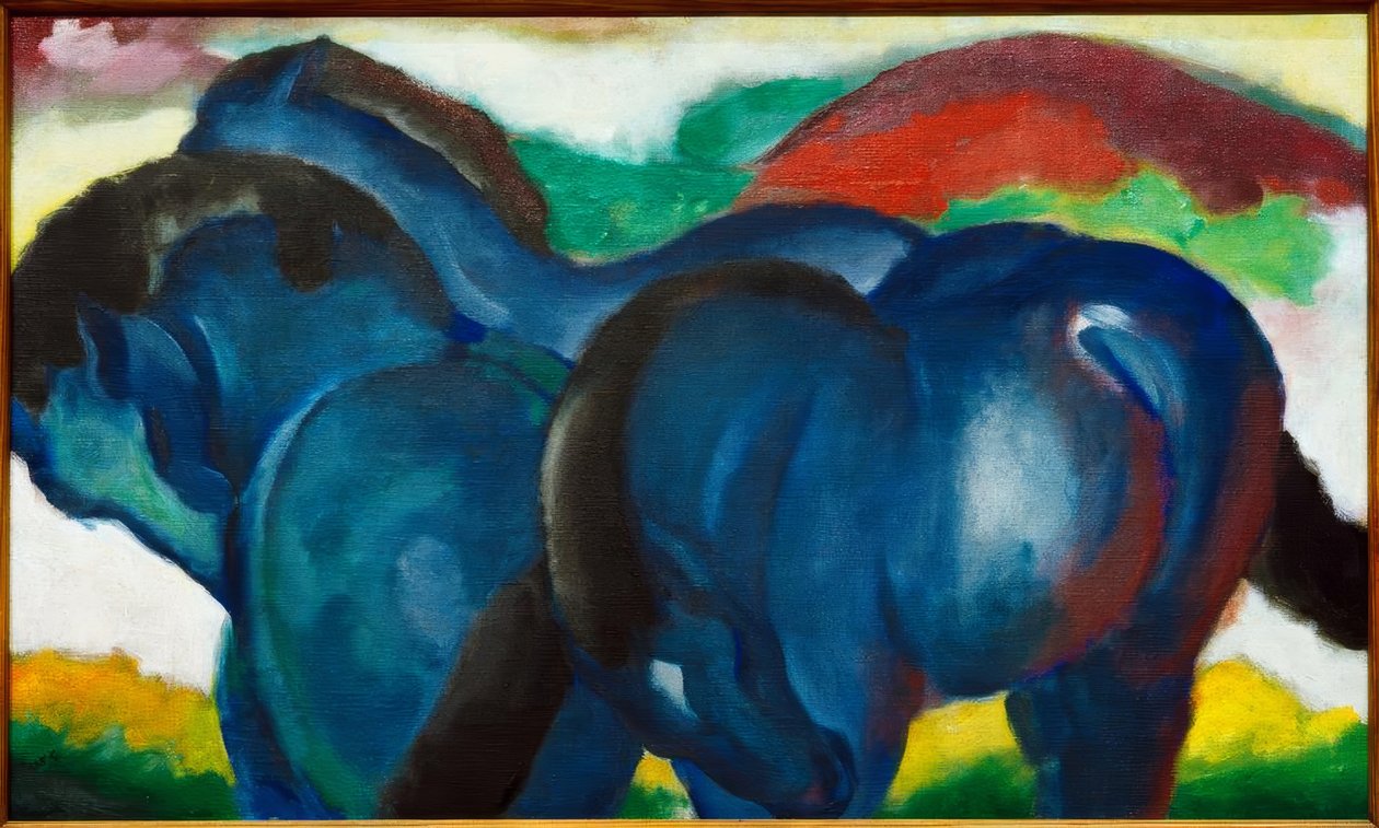 küçük mavi atlar by Franz Marc