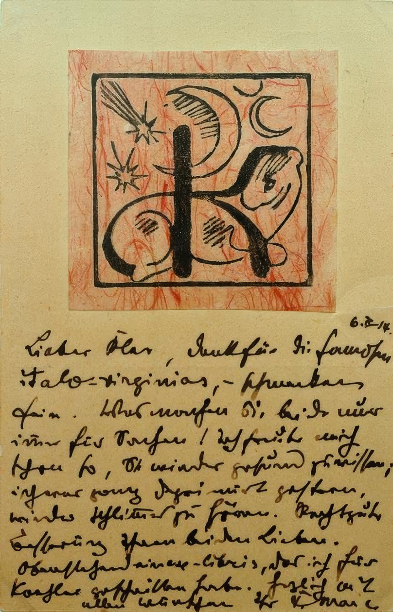Ekslibris Bernhard Köhler by Franz Marc