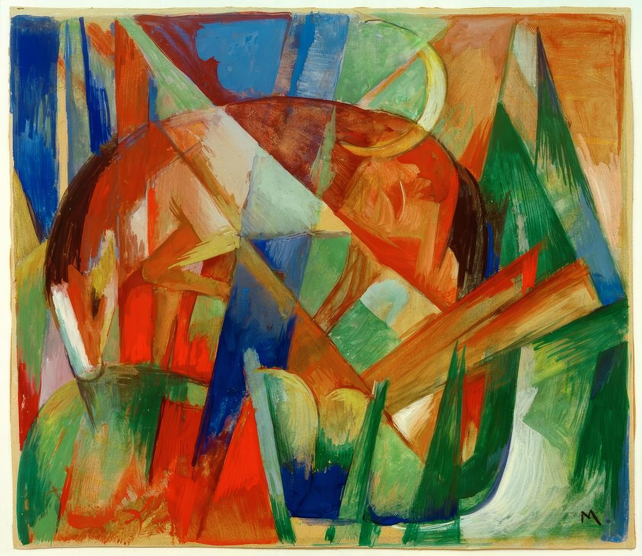 Fabletier II (Pferd) by Franz Marc