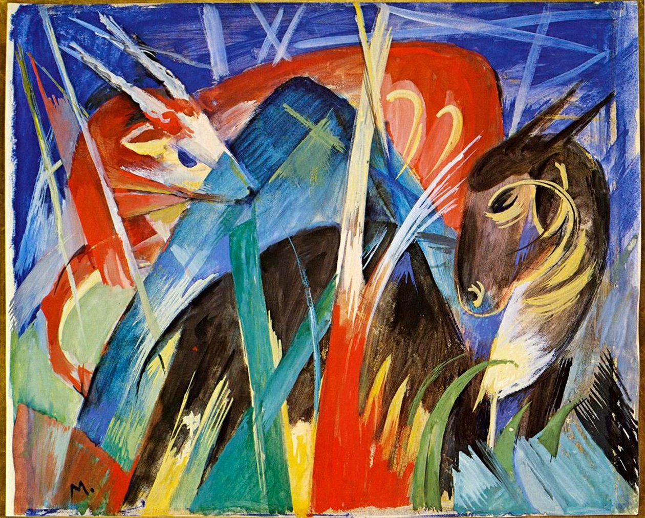 peri hayvanları by Franz Marc