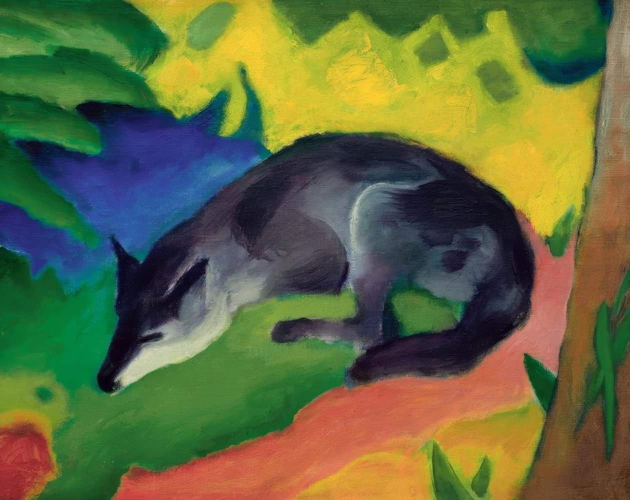 Tilki (mavi-siyah tilki) by Franz Marc