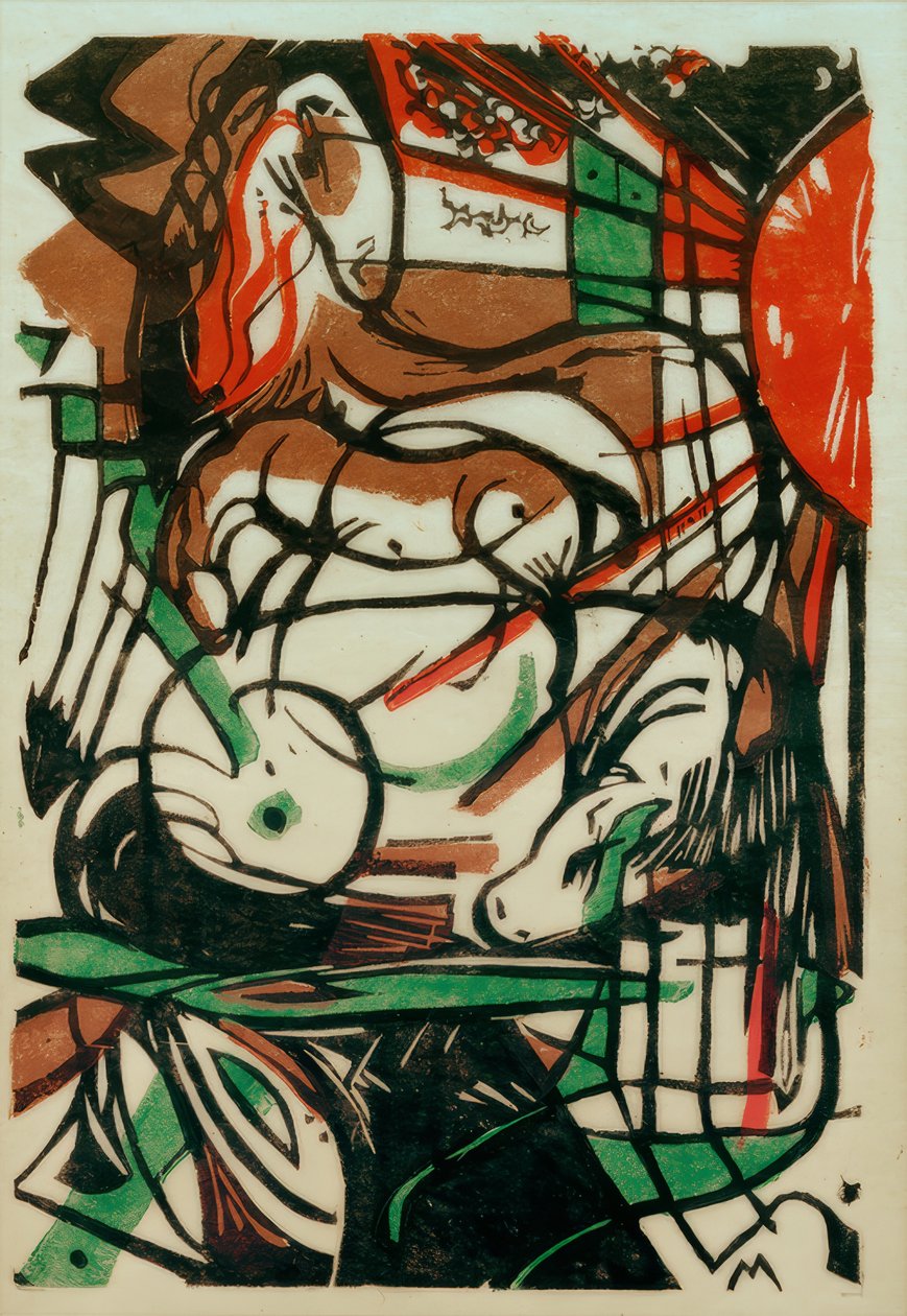 Atların Doğuşu by Franz Marc