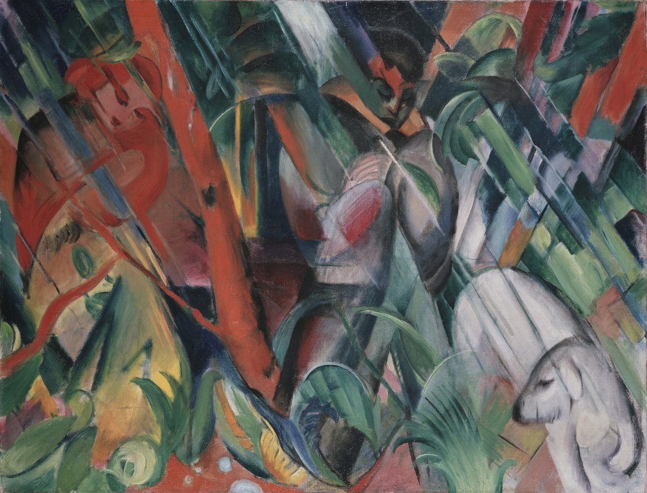 Yağmurda, 1912 by Franz Marc