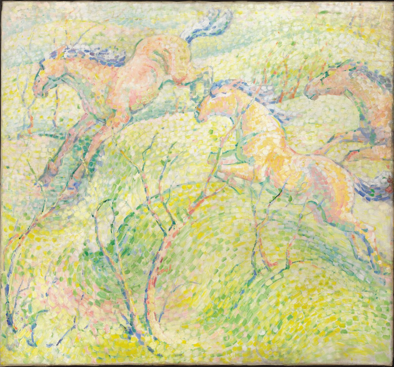 Atlar, 1910 by Franz Marc