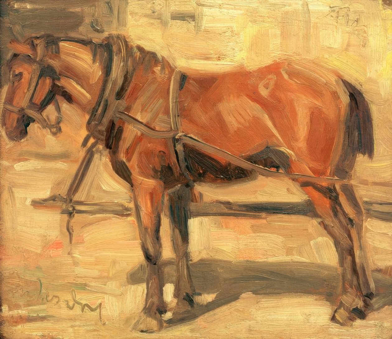 Küçük at çalışması by Franz Marc